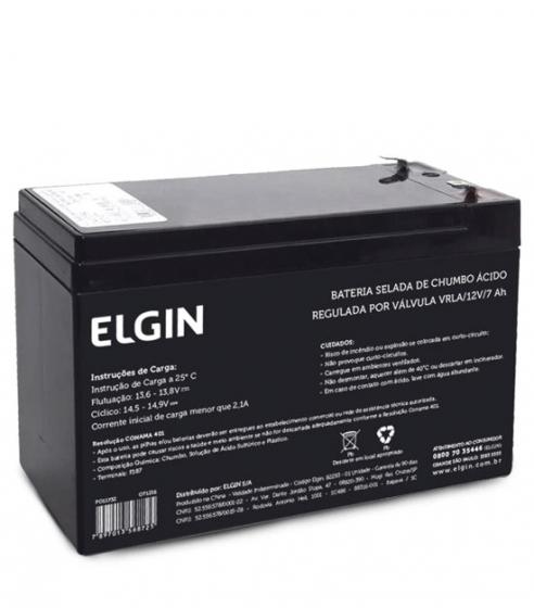 BATERIA SELADA ELGIN DE CHUMBO VRLA 12V 7AH