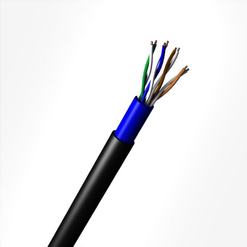 BOBINA 305M CABO LAN CAT5 4PX24AWG DUPLA CAPA BLINDADO MEGATRON
