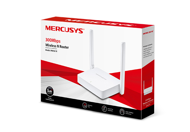 ROTEADOR MERCUSYS WIRELESS N 300MBPS MW301R
