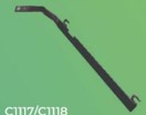 C1117 SUPORTE ANTENA DAF DIANTEIRO SUPERIOR MOTORISTA CF