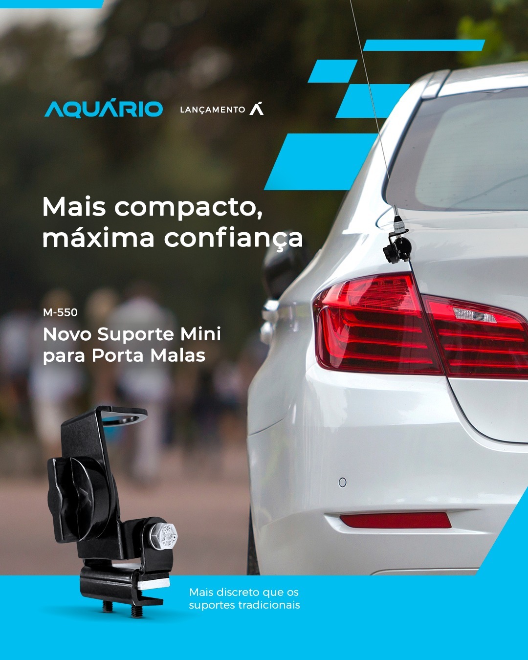 M-550 MINI SUPORTE PORTA MALAS PARA ANTENAS PX/VHF