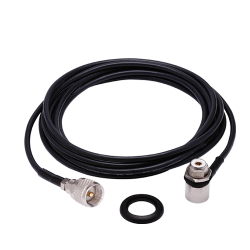 M-801K CONECTOR UHF CURTO 3,5M CABO COAXIAL RG-058 AQUARIO