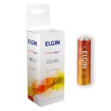 PILHA ELGIN AA ZINCO-CARVAO R06 TUBO C/ 40UN