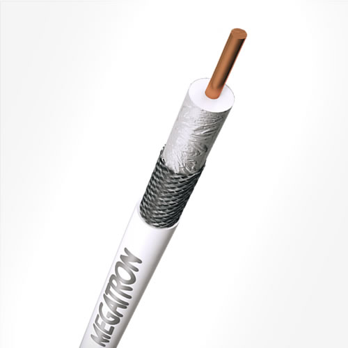 BOBINA CABO COAXIAL RG-06 95% 300M BRANCO MACROCABOS