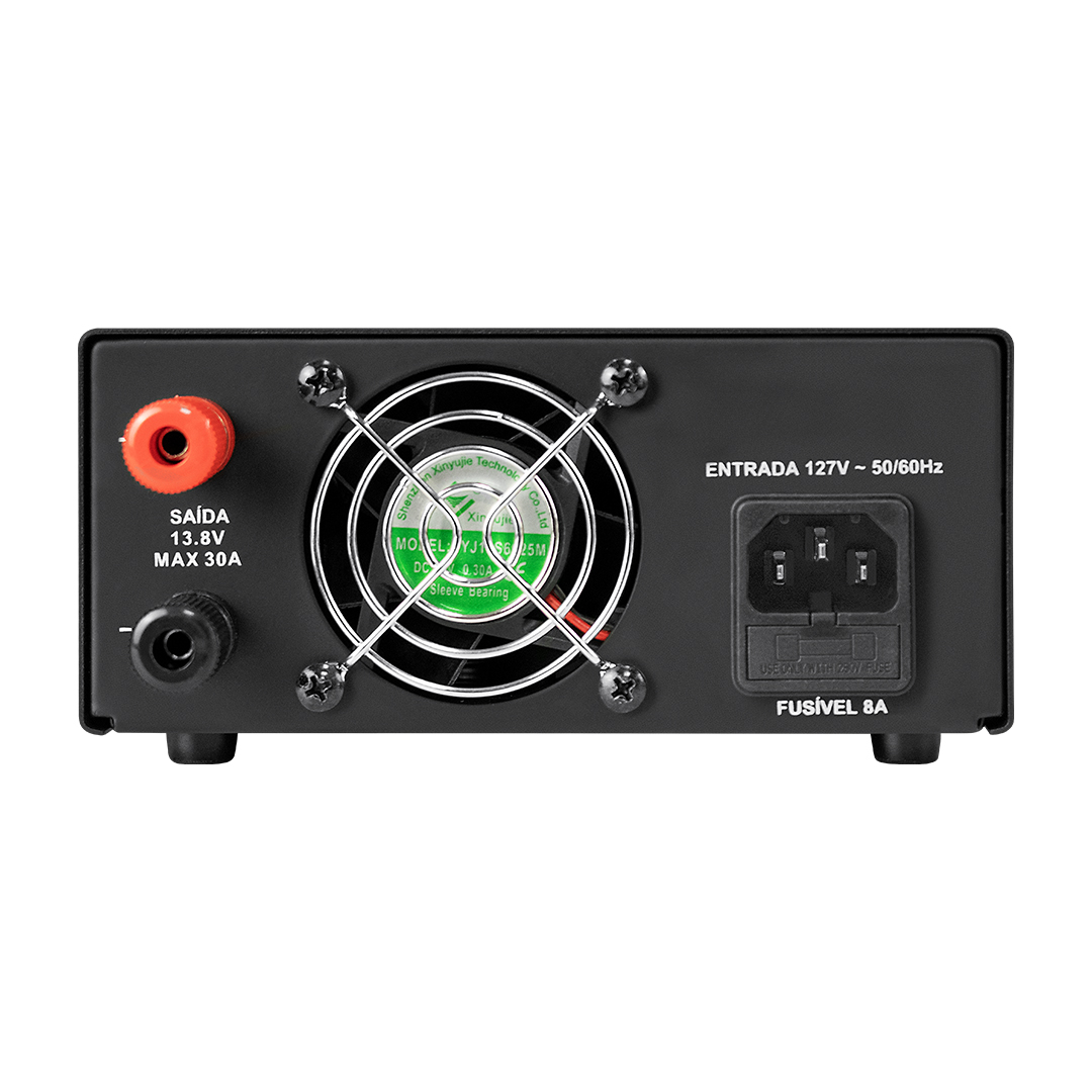FONTE DE ALIMENTACAO 13.8V 30A DIGITAL PARA 127V AQUARIO - Imagem 2