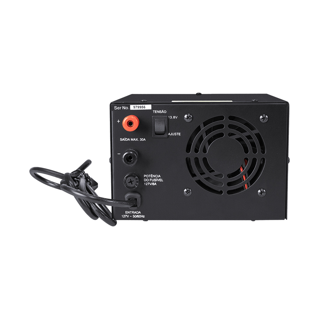 FONTE DE ALIMENTACAO 13.8V 30A ANALÓGICO PARA 127V - Imagem 2