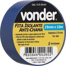 FITA ISOLANTE AZUL 19MM X 10M 954 VONDER
