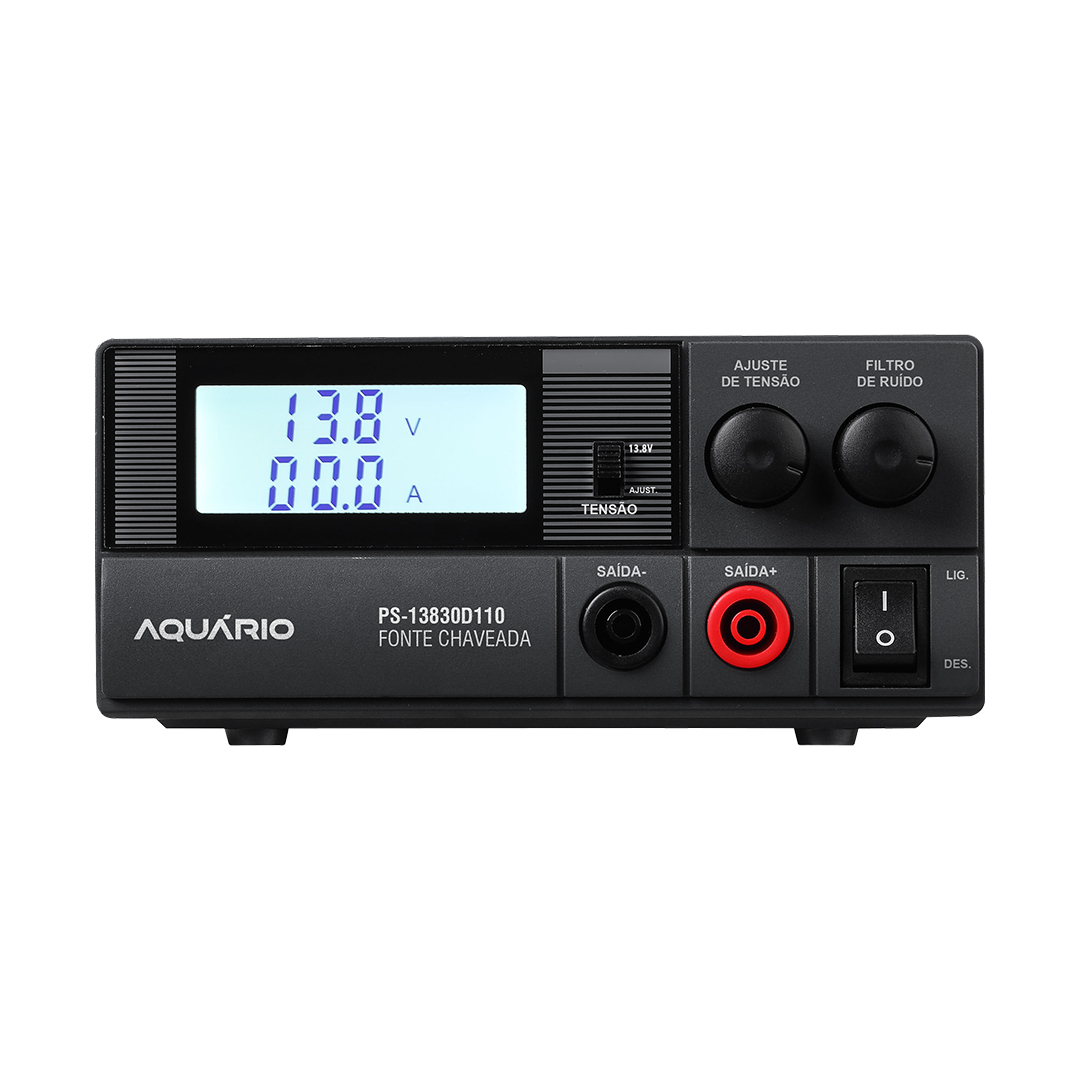 FONTE DE ALIMENTACAO 13.8V 30A DIGITAL PARA 127V AQUARIO