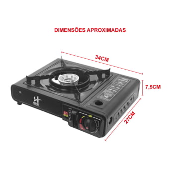 FOGAO PORTATIL 1 BOCA CAMPING HENT AUTOMOTIVOS