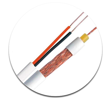 Cabo Coaxial RF 4mm + Bipolar Externo 24 AWG